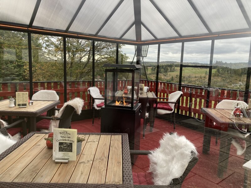 Wintergarten mit Blick auf dem Harz