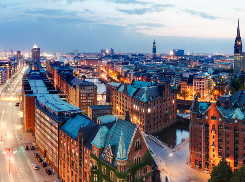 Speicherstadt Hamburg Abendstimmung