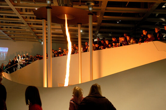 phaeno Feuertornado Foto Lars Landmann