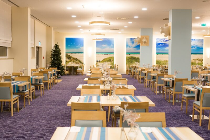 Restaurant mit Meeres Schmuck