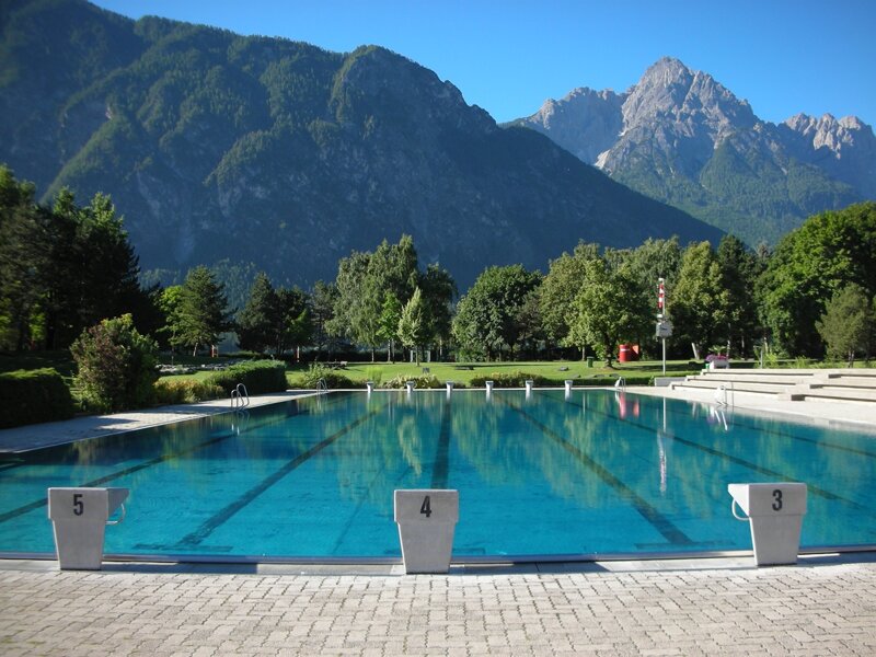 Freibad ohne Menschen