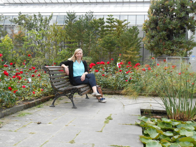 Blick in die Botanischen Gärten der Universität Bonn