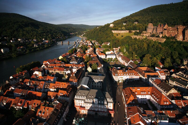 Blick auf die Heidelberger Altstadt