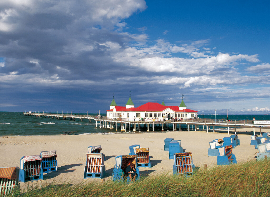 Die Seebrücke in Ahlbeck auf Usedom©Legrand, René,Tourismusverband Mecklenburg-Vorpommern