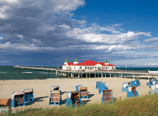 Die Seebrücke in Ahlbeck auf Usedom©Legrand, René,Tourismusverband Mecklenburg-Vorpommern