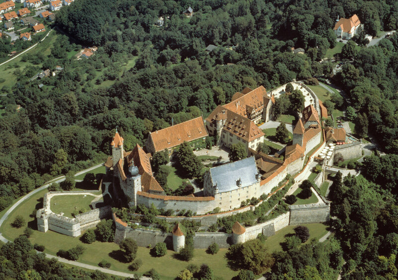 Veste Coburg – Luftaufnahme der Burganlage