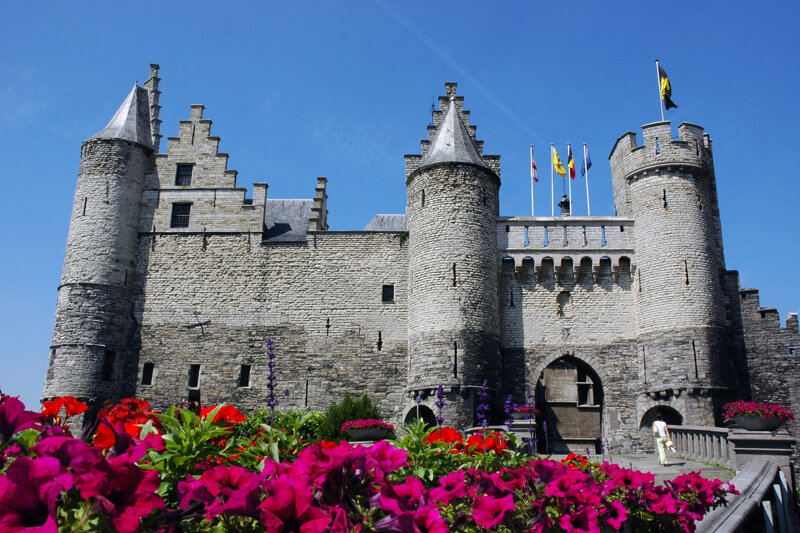 Het Steen – die historische Burg aus dem 13. Jahrhundert an der Schelde