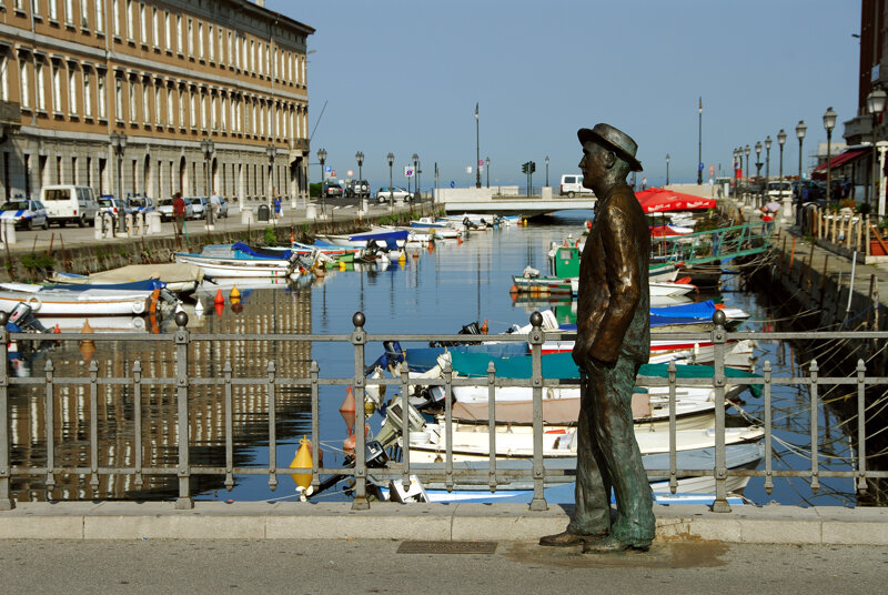 Dankmal von James Joyce am Hafe