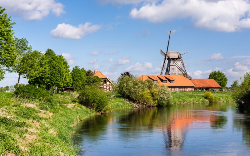 Erlebniswelt Lüneburger Heide Mühle am Fluss
