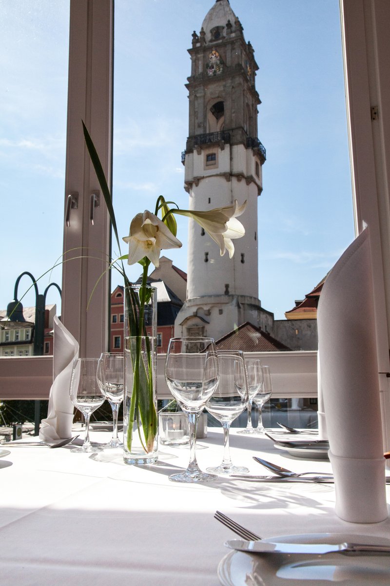 blick aus dem restaurant