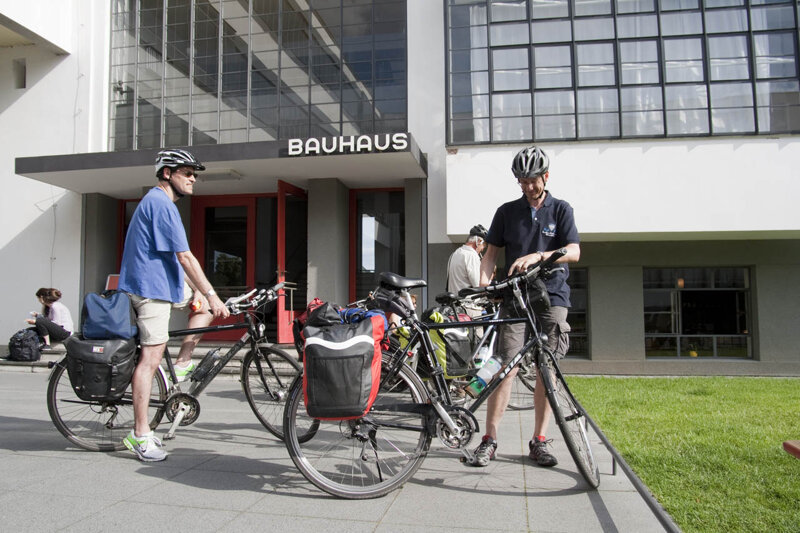 Fahrradtour am Bauhaus Dessau – © Yvonne Tenschert, Stiftung Bauhaus Dessau