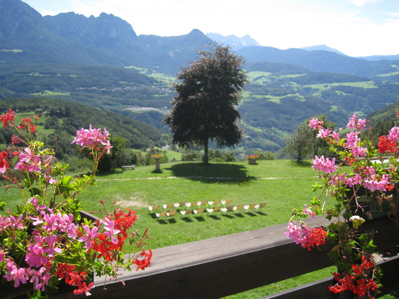 Mittelberg Naturhotel Wieserhof Terrasse