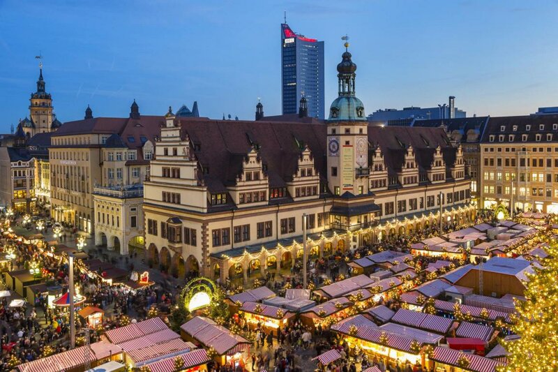 Leipziger Weihnachtsmarkt am Marktplatz
