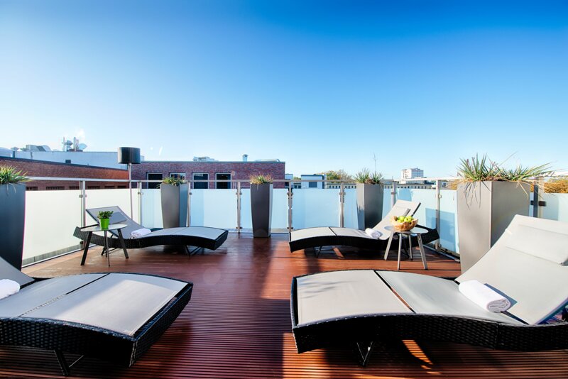 Ruhebereich Dachterrasse