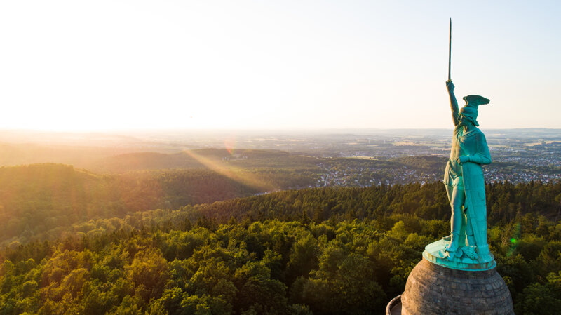 Hermannsdenkmal bei Detmold im Teutoburger Wald