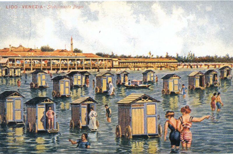 Historische Ansicht des Lido di Venezia
