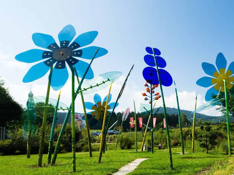 Himmelsblumen im Joska Glasparadies