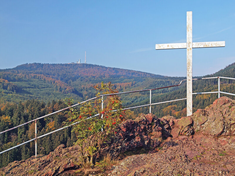 Lauchagrund bei Bad Tabarz mit Blick auf den Großen Inselsberg