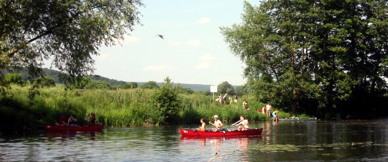 Kanu auf der Saale
