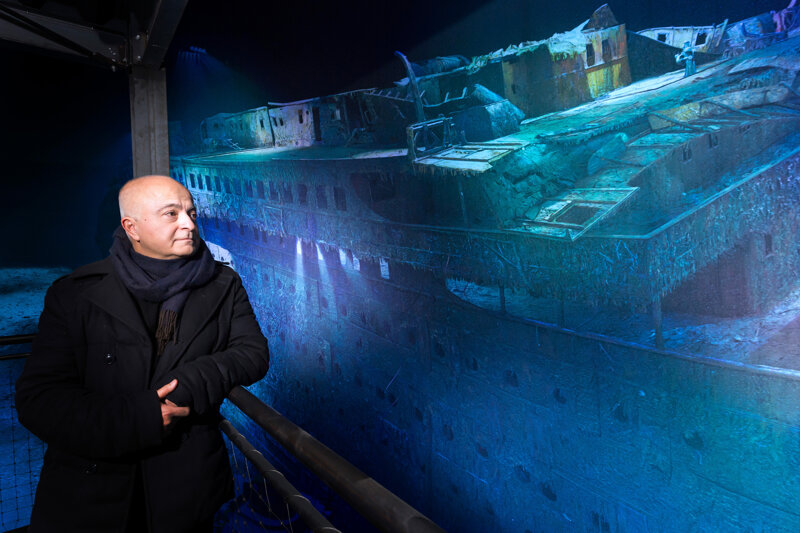 Yadegar Asisi im Panorama TITANIC im Panometer Leipzig