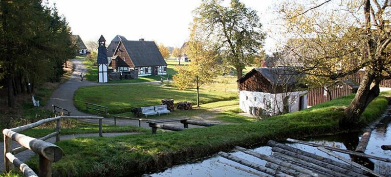 Häuser im Freilichtmuseum Seiffen