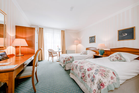 Doppelzimmer des Hotelsam Schlosspark