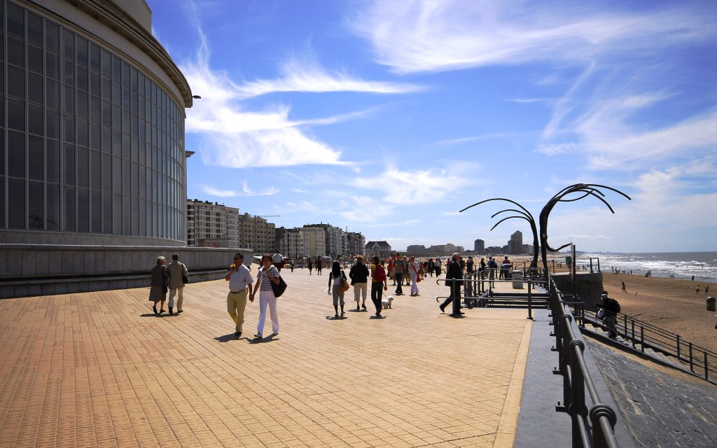 Strandpromenade in Oostende