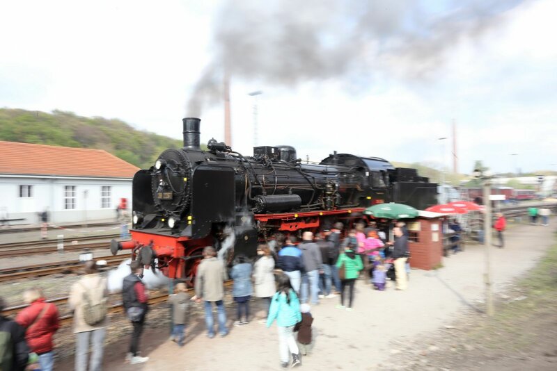 Eisenbahnmuseum Bochum-Dahlhausen – historische Dampflokomotiven auf dem Museumsgelände