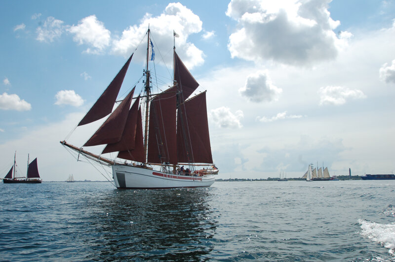 Traditionssegler auf der Kieler Förde