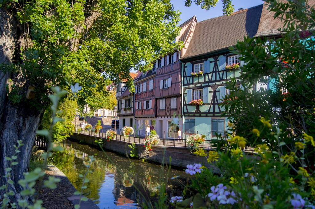 Fachwerkhäuser am Kanal in Colmar