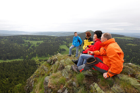 Wanderer am Rennsteig