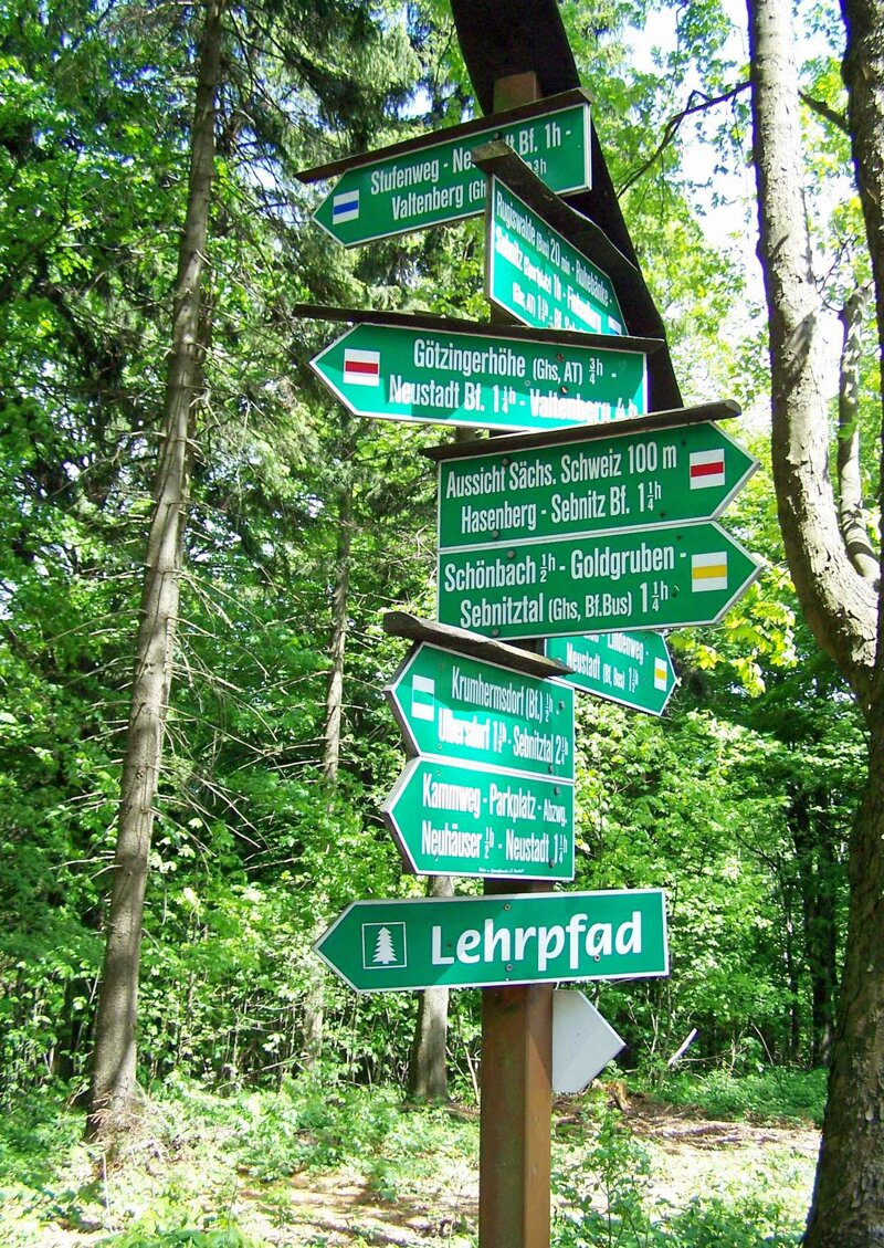 Wanderwege auf der Unger bei Neustadt