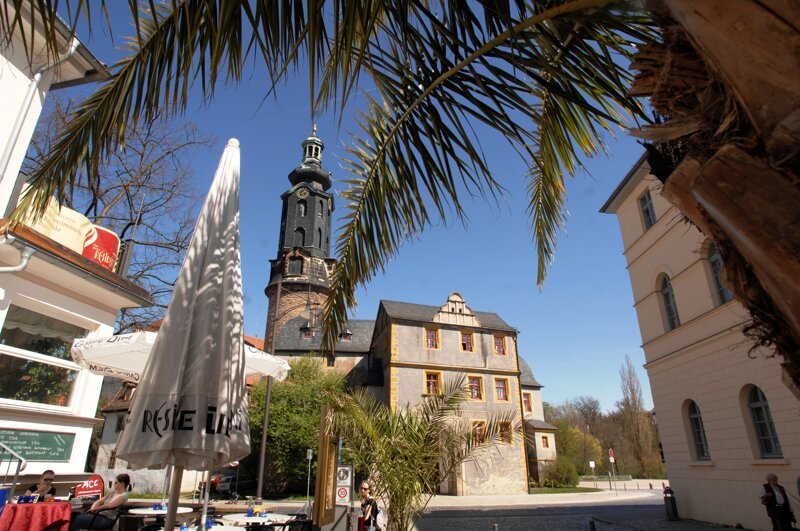 Blick auf das Stadtschloss Weimar