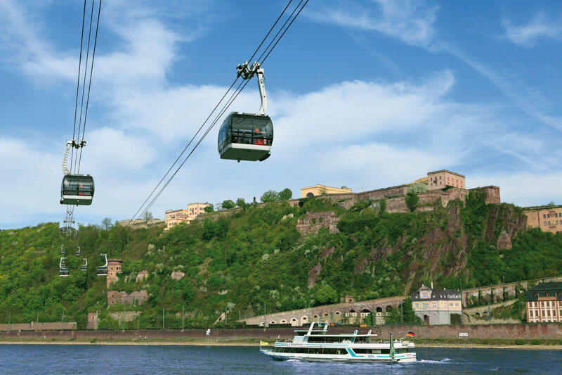 Festung Ehrenbreitstein mit Seilbahn