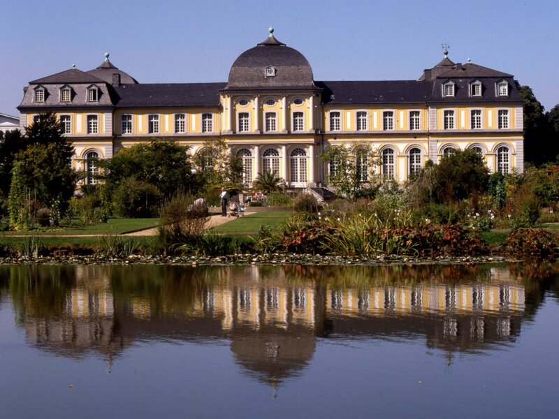 Poppelsdorfer Schloss in Bonn – Ansicht der barocken Fassade