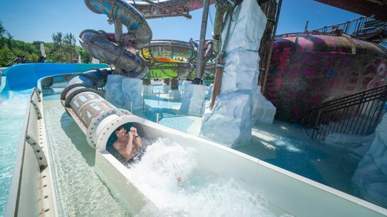 Rutsche im Außenbereich