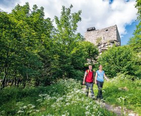 an der burgruine epprechstein f trykowski