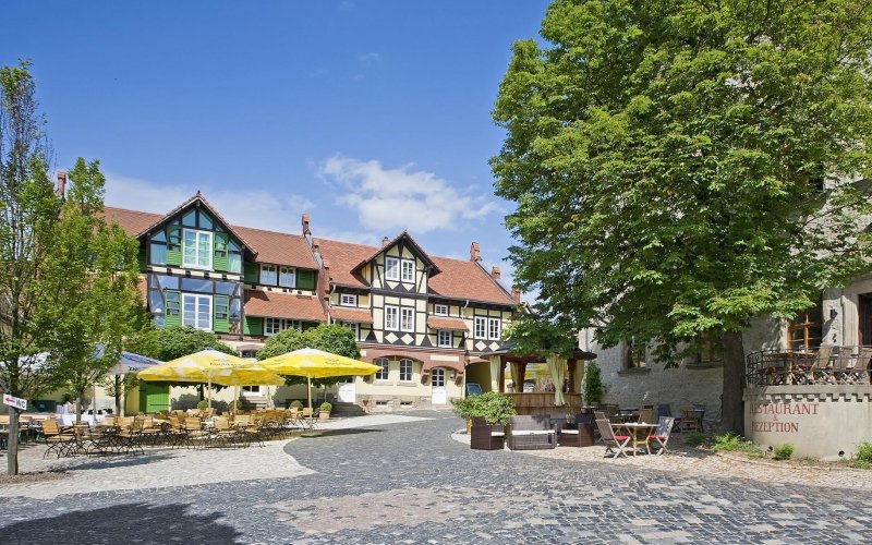 Romantik Schlossgut Auerstedt Innenhof aussen Außenansicht