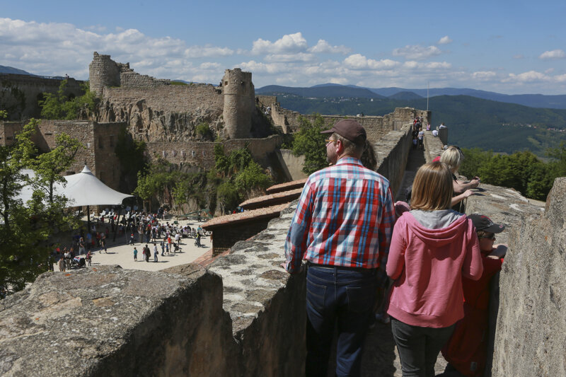 Château du Hohlandsbourg – Blick auf das Oberschloss