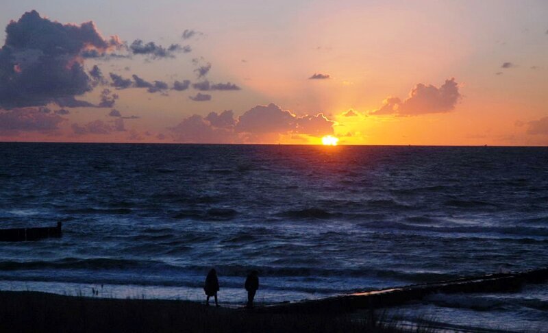 Sonnenuntergang an der  Ostsee