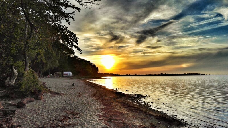 Sonnenuntergang am Strand