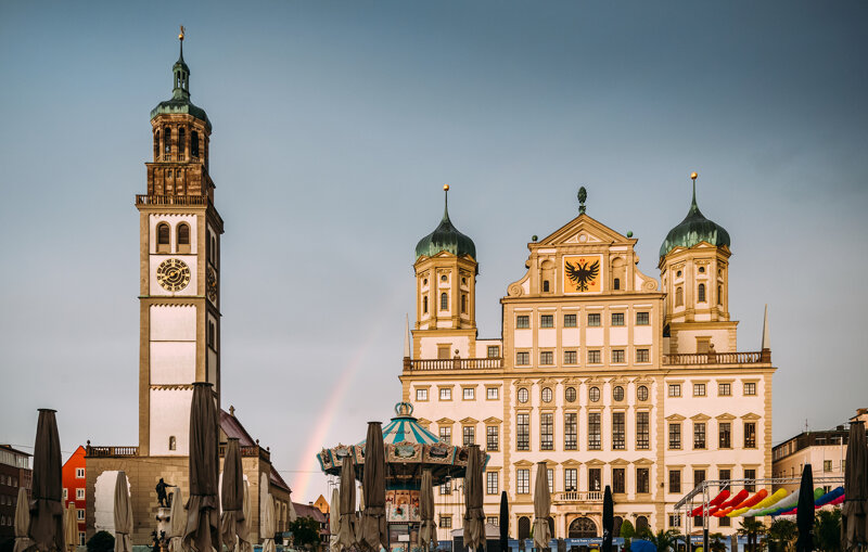 Perlachturm und Rathaus Augsburg