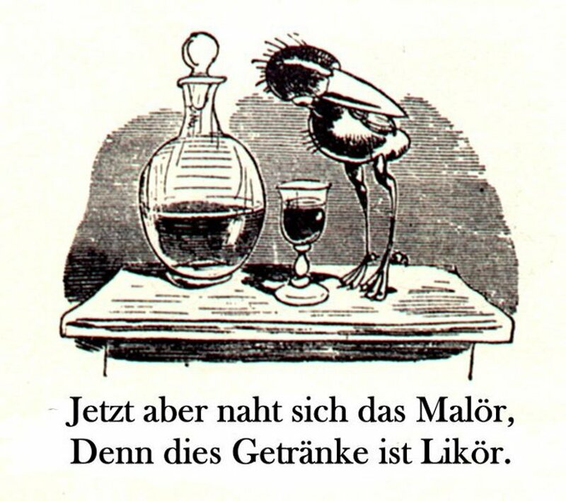Huckebein der Rabe – eine der bekanntesten Figuren von Wilhelm Busch