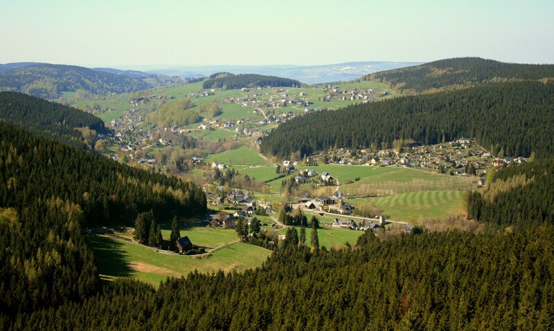 Rittersgrün, Blick vom Taubenfels 