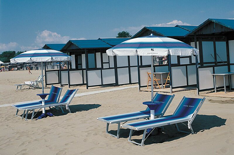Sandstrand auf dem Lido di Venezia