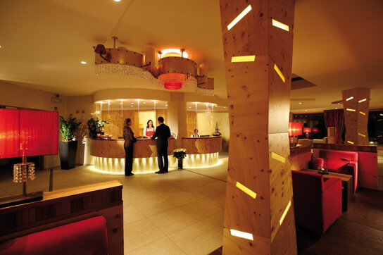 Rezeption mit Beleuchtung