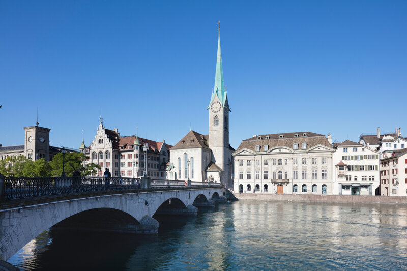 Kirche in der Züricher Altstadt