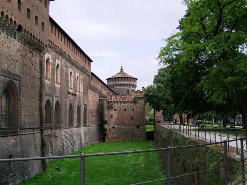 Das Castello Sforzesco in Mailand