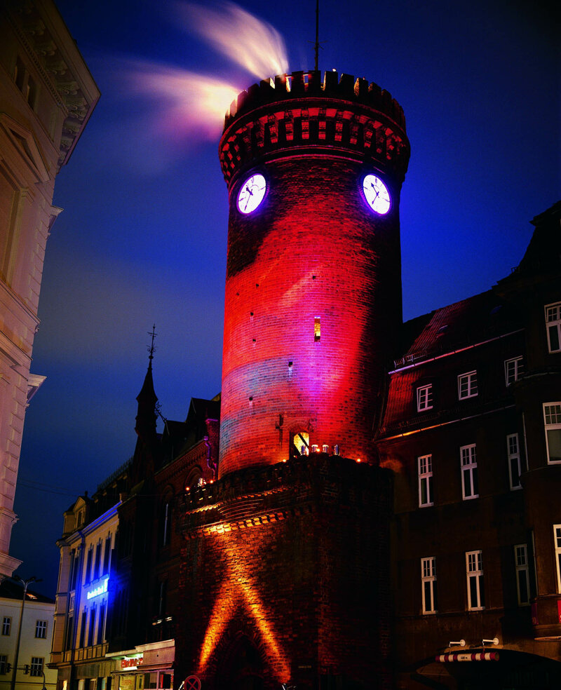 Spremberger Turm beleuchtet