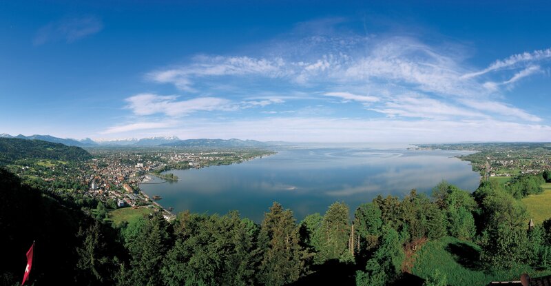 Bodensee Panorama vom Pfänderrücken